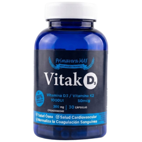VITAK VITAMINA D3+K2 1000UI-50MCG TAB X 30